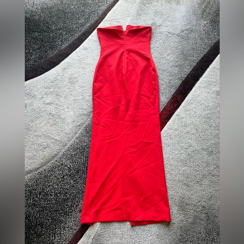 Likely Windsor Ruby Red Strapless Fitted Gown - image 5